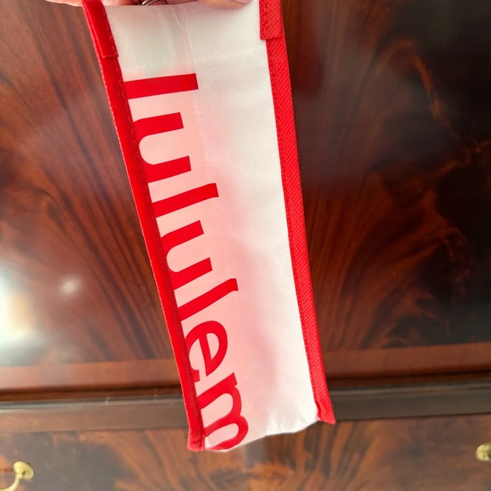 NEW Lululemon Small Reusable Shopper Bag Red